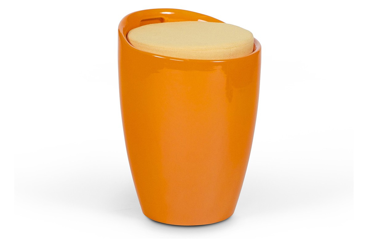 Tabouret design orange