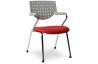 Chaise de bureau design Gris/Rouge