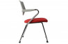 Chaise de bureau design Gris/Rouge
