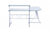 Bureau d'angle design verre poli