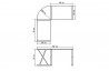 Bureau d'angle design verre blanc