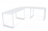 Bureau d'angle design blanc