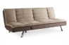 Canapé sofa clic clac couleur taupe - beige