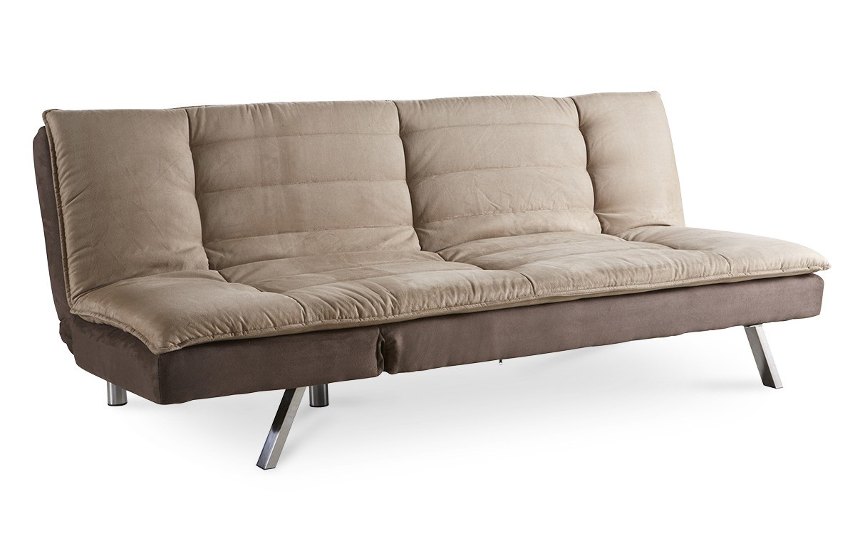 Canapé sofa clic clac couleur taupe - beige