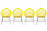 Lot de 4 Chaises jaunes