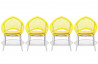 Lot de 4 Chaises jaunes