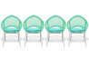 Lot de 4 Chaises vertes