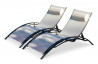 Lot de 2 bains de soleil multi-positions