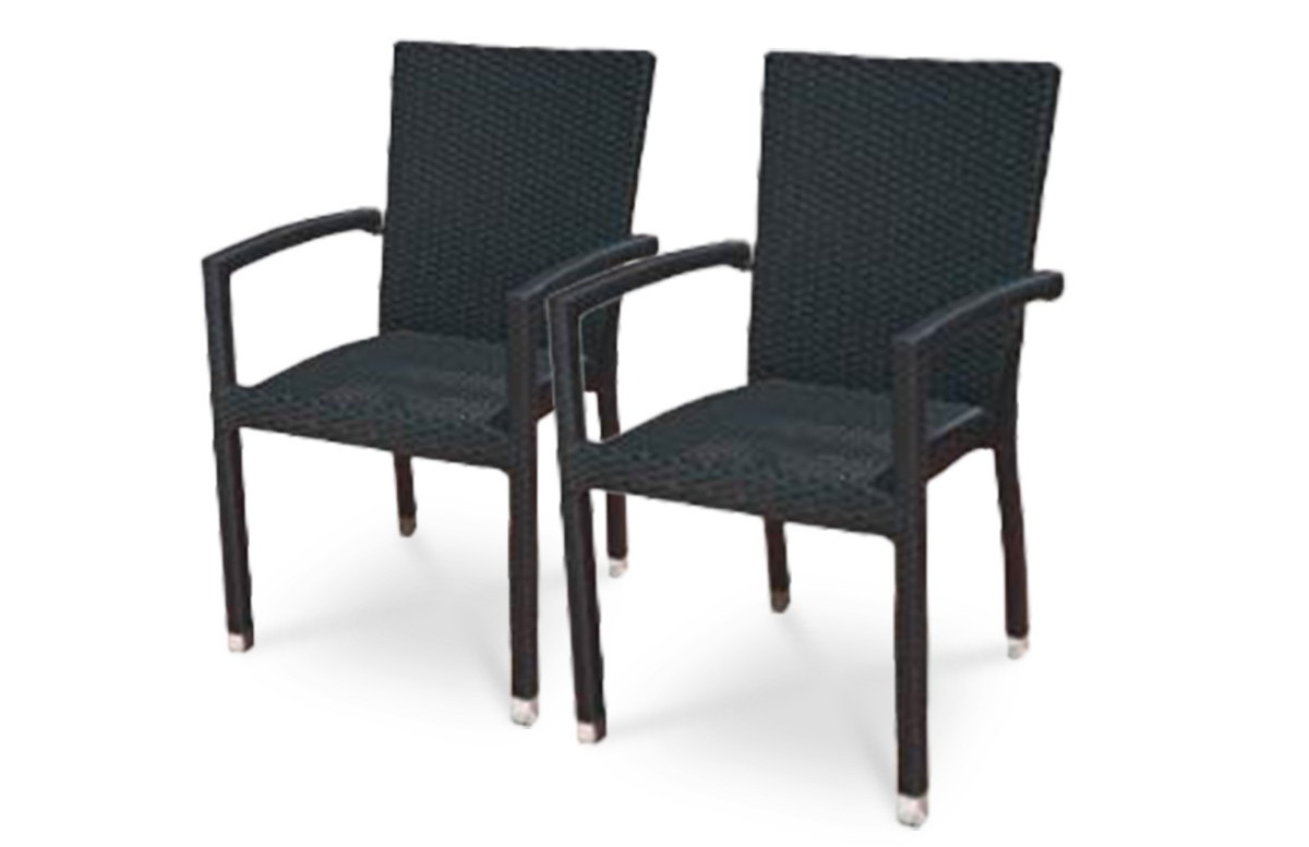 Lot de 2 fauteuils noirs