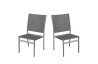 Lot de 2 chaises grises