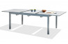 Table aluminium 10-12 places gris galet