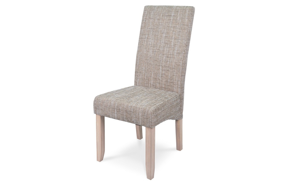 Lot de 2 chaises de sejour couleur naturel/beige