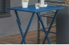Table de jardin pliante et carrée haute en aluminium pour 2 personnes MARIUS CITY GARDEN