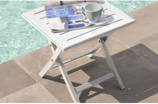 Table basse pliante 40cm en aluminium Marius CITY GARDEN