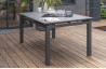 Table de jardin extensible en aluminium et verre pour 8 personnes DCB Garden MIAMI