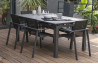 Table de jardin extensible en aluminium et verre pour 8 personnes DCB Garden MIAMI