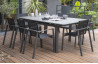 Table de jardin extensible en aluminium et verre pour 8 personnes DCB Garden MIAMI