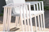 Fauteuil salon de jardin en aluminium DCB Garden blanc MYKONOS