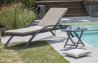 Bain de soleil en aluminium gris anthracite Alumob CONSTANCE