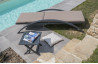 Bain de soleil en aluminium gris anthracite Alumob CONSTANCE