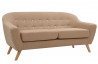 Canapé fixe scandinave 3 places MYLA beige