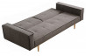 Canapé convertible en tissu 3 places House & Garden anthracite ASTON