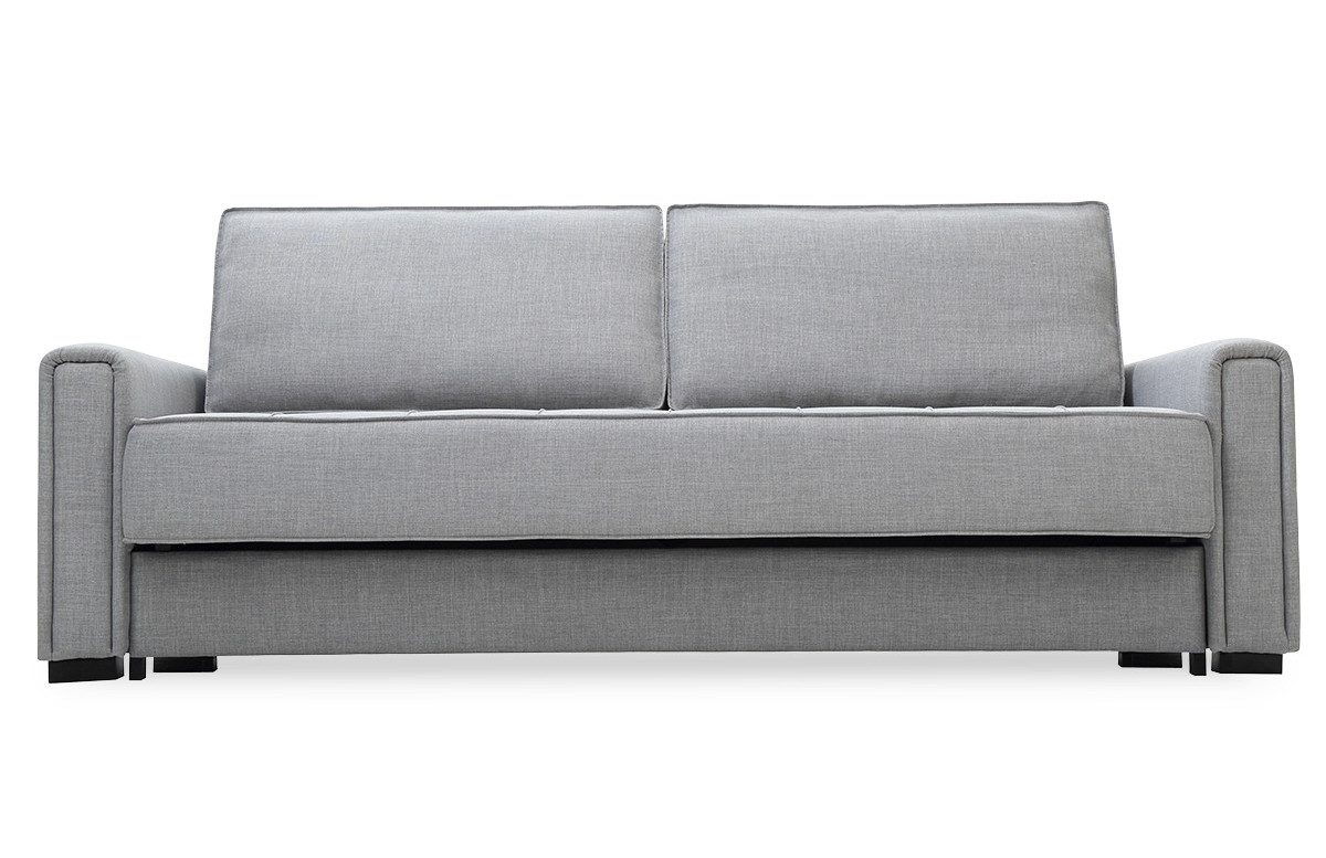 Canapé convertible en tissu 3 places House & Garden gris ICARE