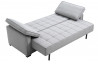 Canapé convertible en tissu 3 places House & Garden gris ICARE