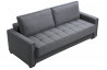 Canapé convertible en tissu 3 places House & Garden noir ICARE