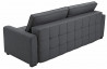 Canapé convertible en tissu 3 places House & Garden noir ICARE