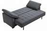 Canapé convertible en tissu 3 places House & Garden noir ICARE