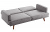 Canapé convertible en tissu 3 places House & Garden gris DAN