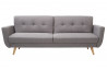 Canapé convertible en tissu 3 places House & Garden gris HANTZ