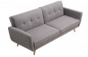 Canapé convertible en tissu 3 places House & Garden gris HANTZ