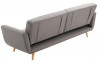 Canapé convertible en tissu 3 places House & Garden gris HANTZ