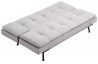 Canapé convertible en tissu 3 places House & Garden gris PLYMOUTH