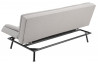 Canapé convertible en tissu 3 places House & Garden gris PLYMOUTH