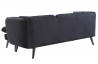 Canapé d'angle modulable DOLLY noir