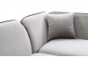 Canapé d'angle modulable DOLLY gris clair