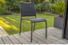 Ensemble table fixe MIAMI 160 cm + 4 chaises et 2 fauteuils