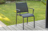 Ensemble table fixe MIAMI 160 cm + 4 chaises et 2 fauteuils