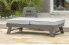 Salon de jardin d'angle en aluminium DCB Garden 5-6 places gris clair NEWYORK