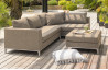 Salon de jardin CASABLANCA en tissu taupe