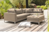 Salon de jardin CASABLANCA en tissu taupe