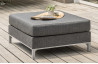 Salon de jardin CASABLANCA en tissu anthracite