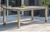 Table de jardin 8 personnes en inox et HPL rectangulaire Paris Garden TORINO