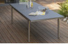 Ensemble table et chaises de jardin pour 8 personnes en inox & spraystone PALERMO Paris Garden