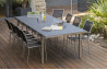 Ensemble table et chaises de jardin pour 8 personnes en inox & spraystone PALERMO Paris Garden