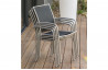 Ensemble table et chaises de jardin pour 8 personnes en inox & spraystone PALERMO Paris Garden