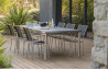 Ensemble table et chaises de jardin pour 6 personnes en inox & spraystone PALERMO Paris Garden